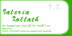valeria kollath business card